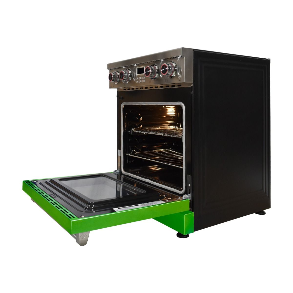 30 Inch Freestanding Gas Range With Green Door MCSPG30SLGD