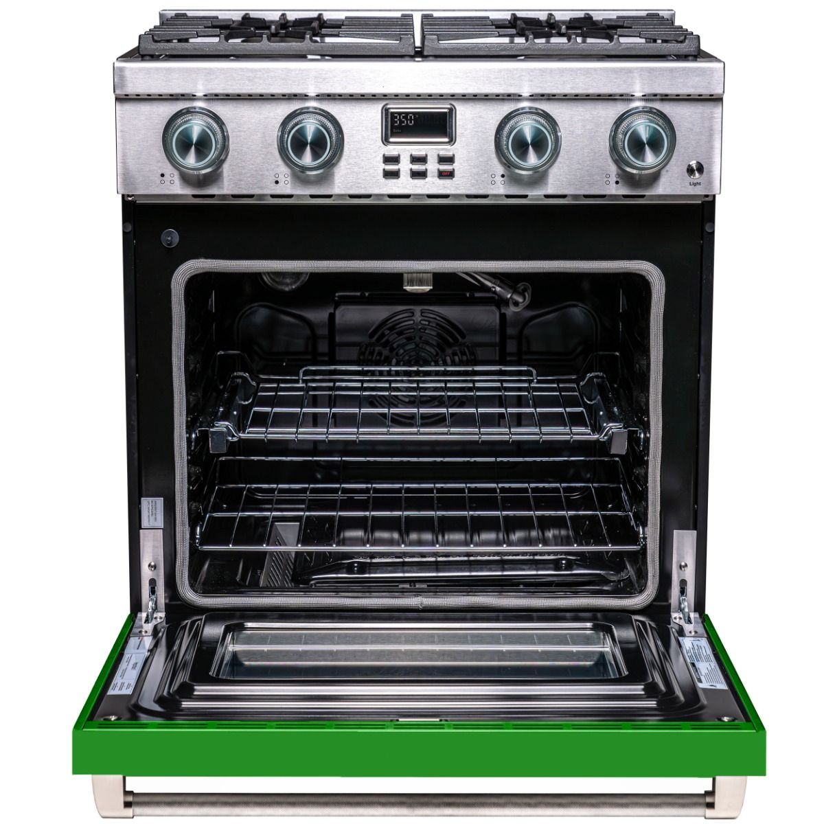 30 Inch Freestanding Gas Range With Green Door MCSPG30SLGD