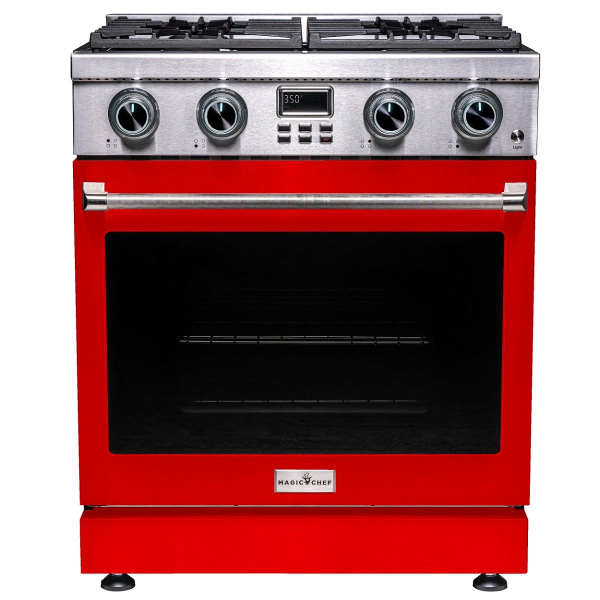 30 Inch Freestanding Gas Range With Red Door MCSPG30SLRD
