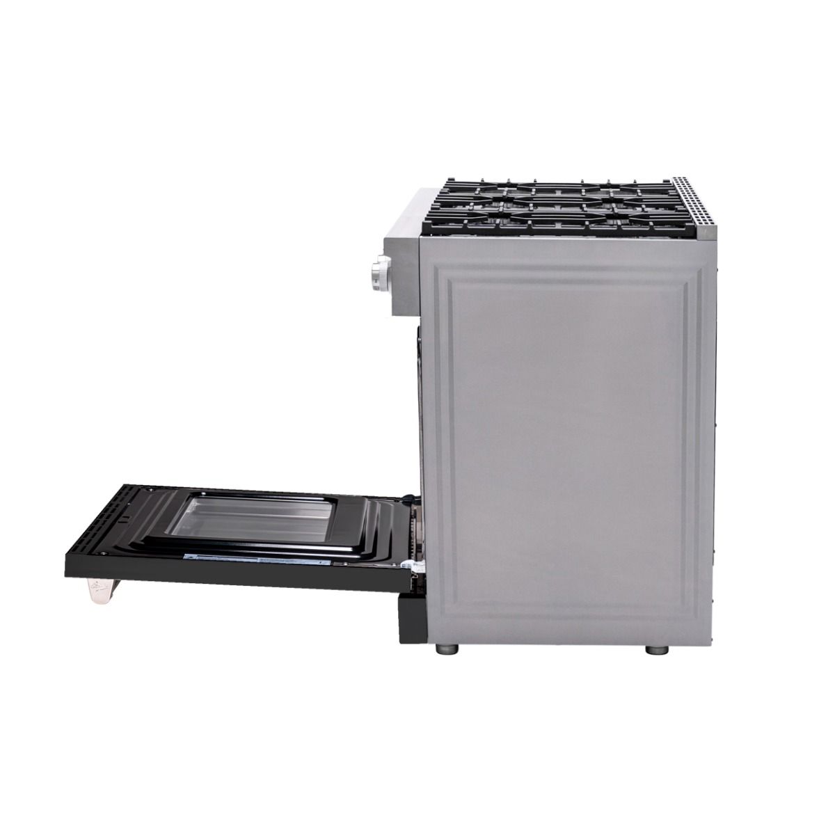 36 Inch Freestanding Gas Range With Black Door MCSPG36SLBD