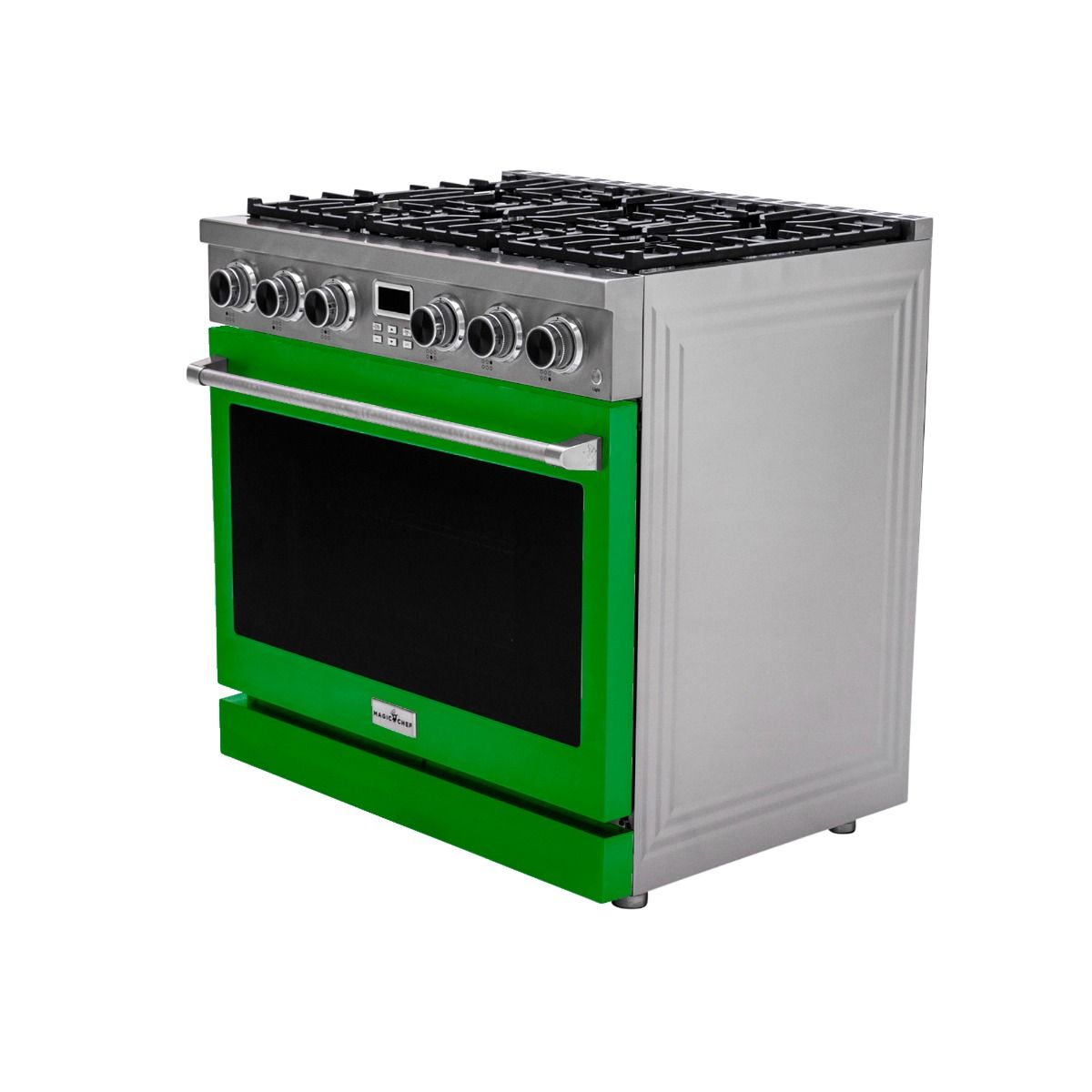 36 Inch Freestanding Gas Range With Green Door MCSPG36SLGD