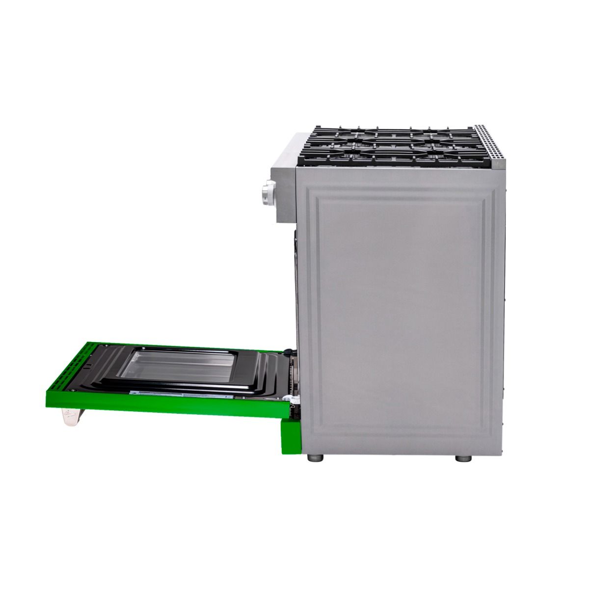 36 Inch Freestanding Gas Range With Green Door MCSPG36SLGD