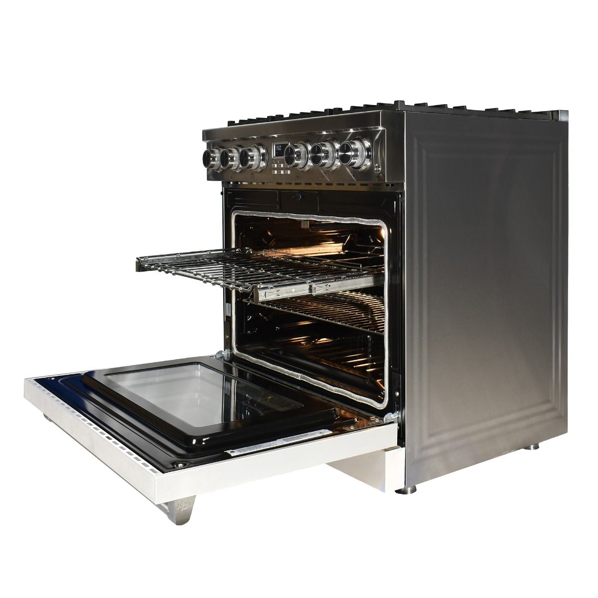 36 Inch Freestanding Gas Range With White Door MCSPG36SLWD