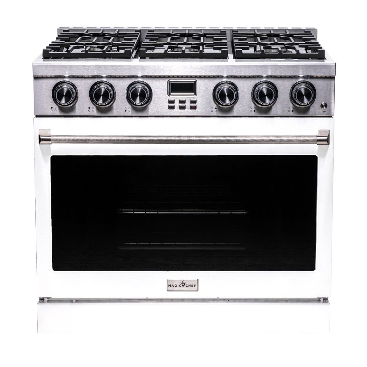 36 Inch Freestanding Gas Range With White Door MCSPG36SLWD