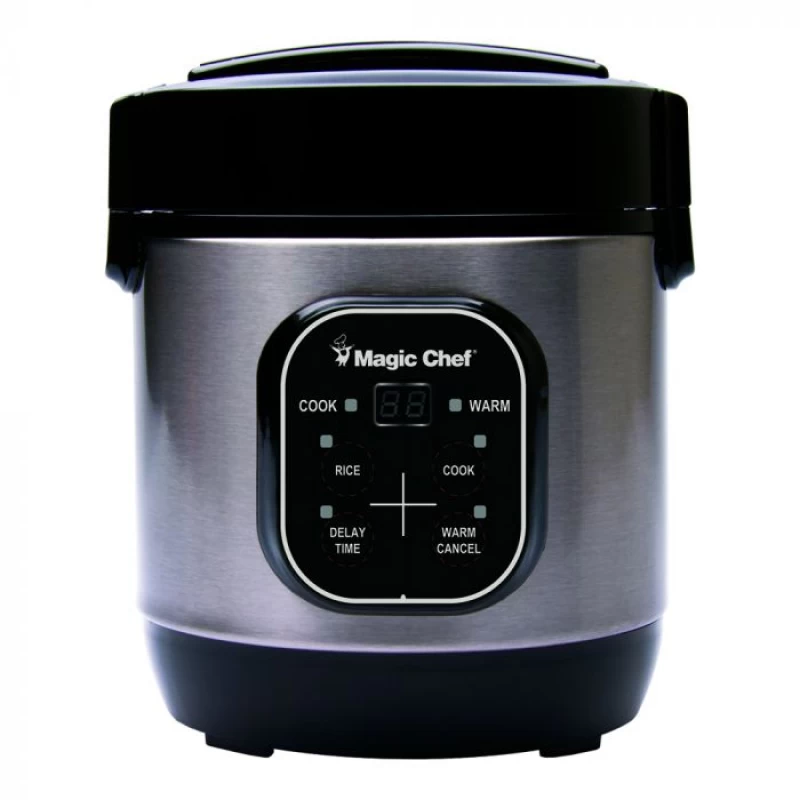Magic Chef 3 Cup Rice Cooker Stainless Steel MCSRC03ST Picture 1