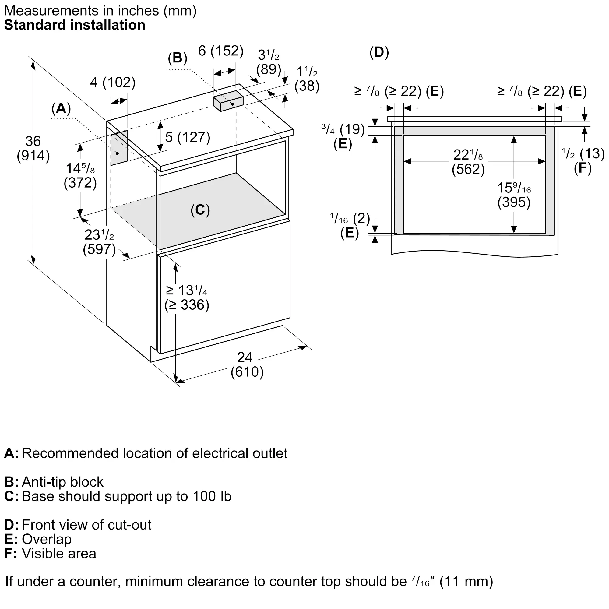 Professional Microdrawer® Microwave 24'' MD24BS