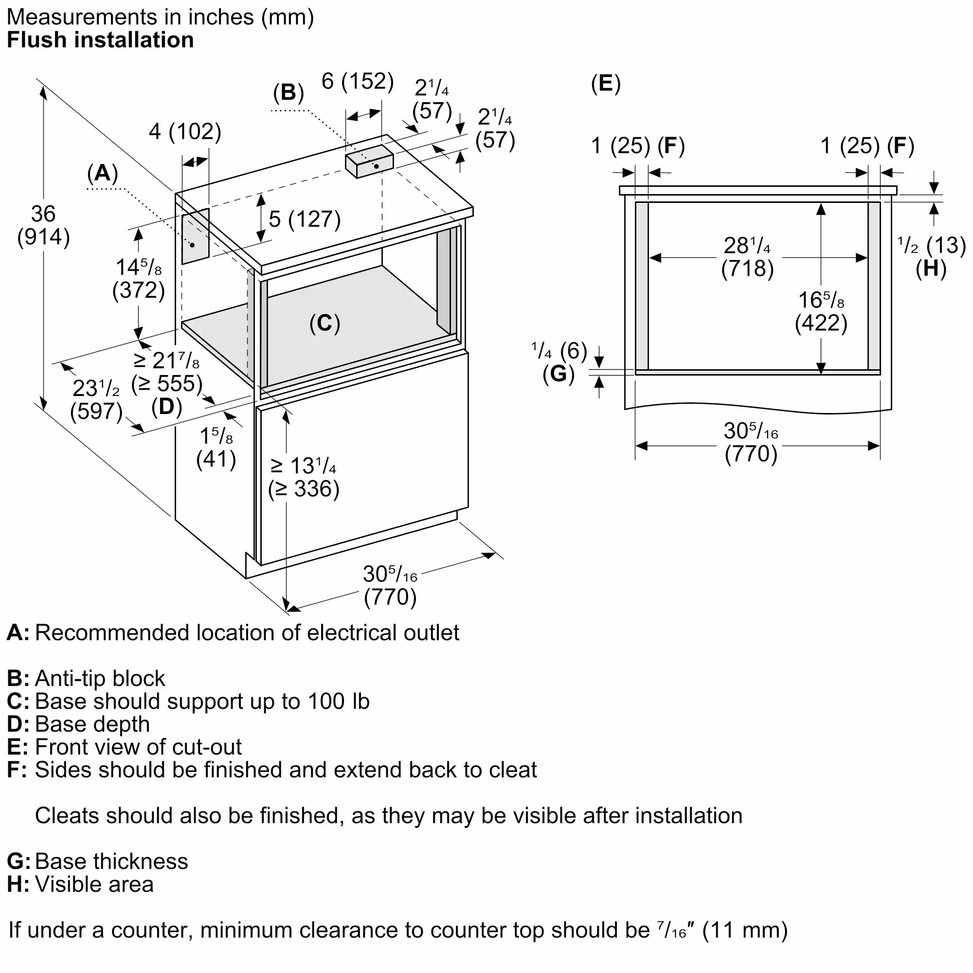 Professional Microdrawer® Microwave 30'' MD30BS