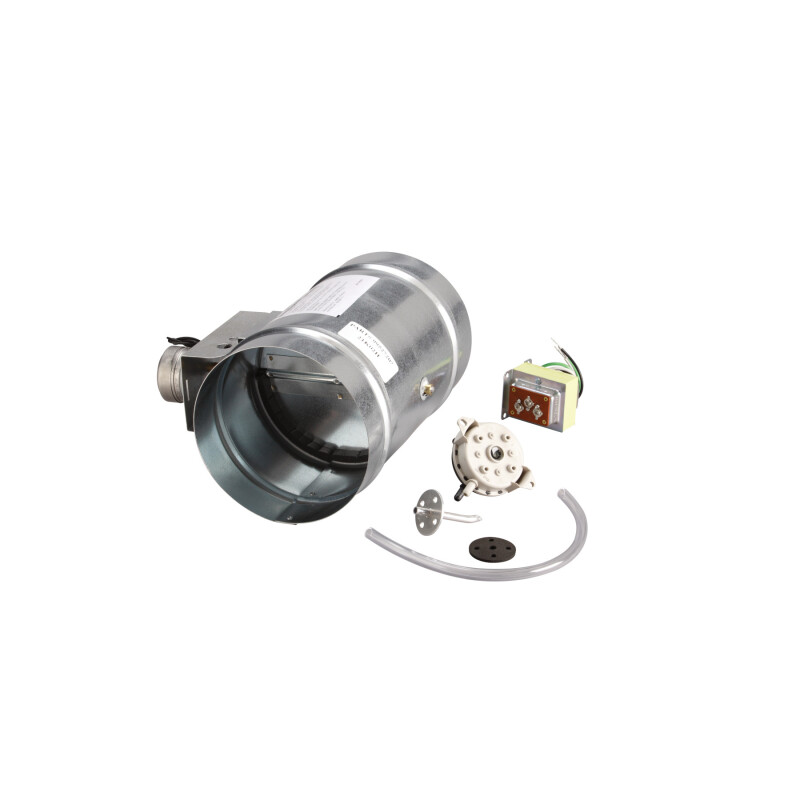 8-Inch Universal Automatic Make-Up Air Damper with Pressure Sensor Kit view 2