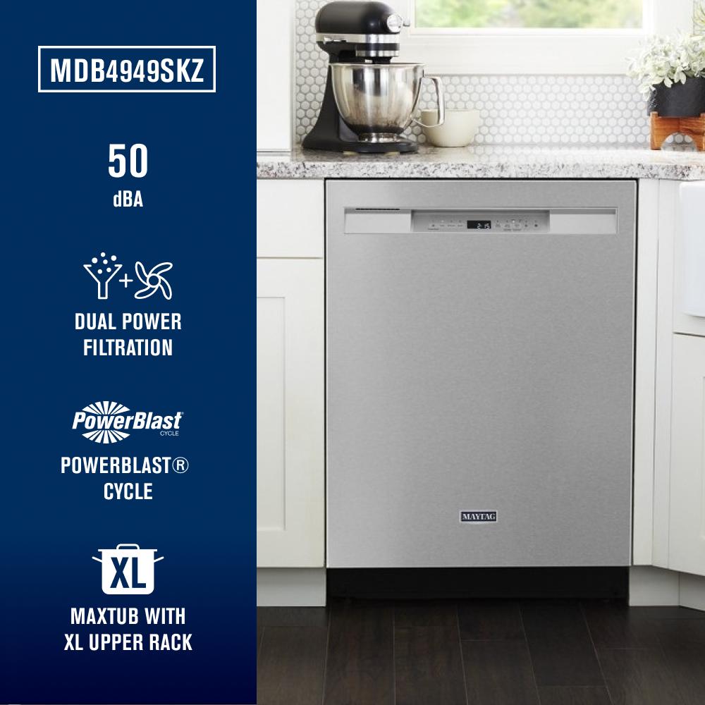 Stainless steel tub dishwasher with Dual Power Filtration view 34