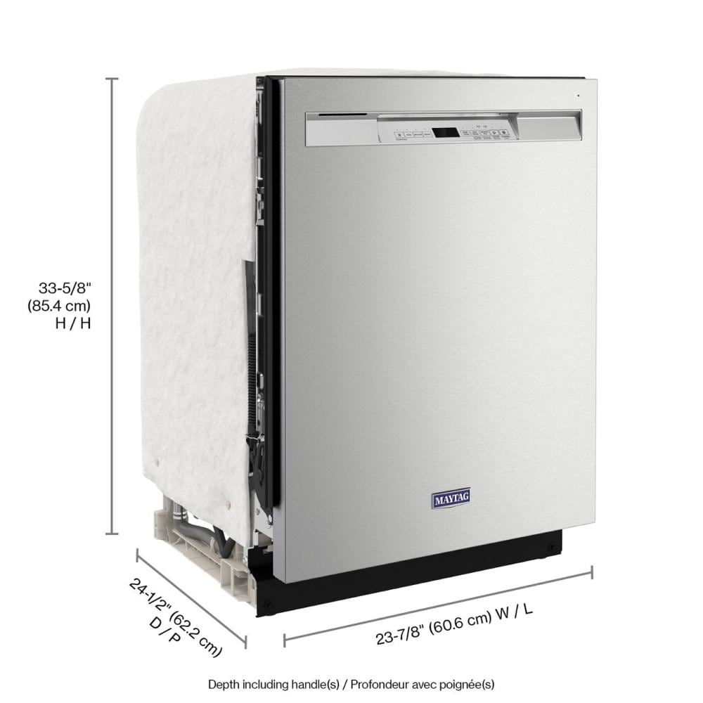 Stainless steel tub dishwasher with Dual Power Filtration view 43
