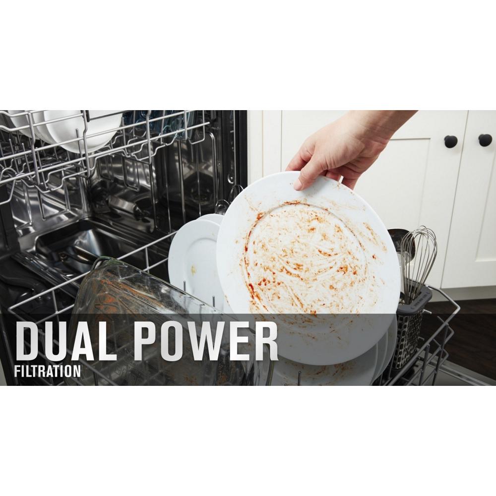 Stainless steel tub dishwasher with Dual Power Filtration view 55