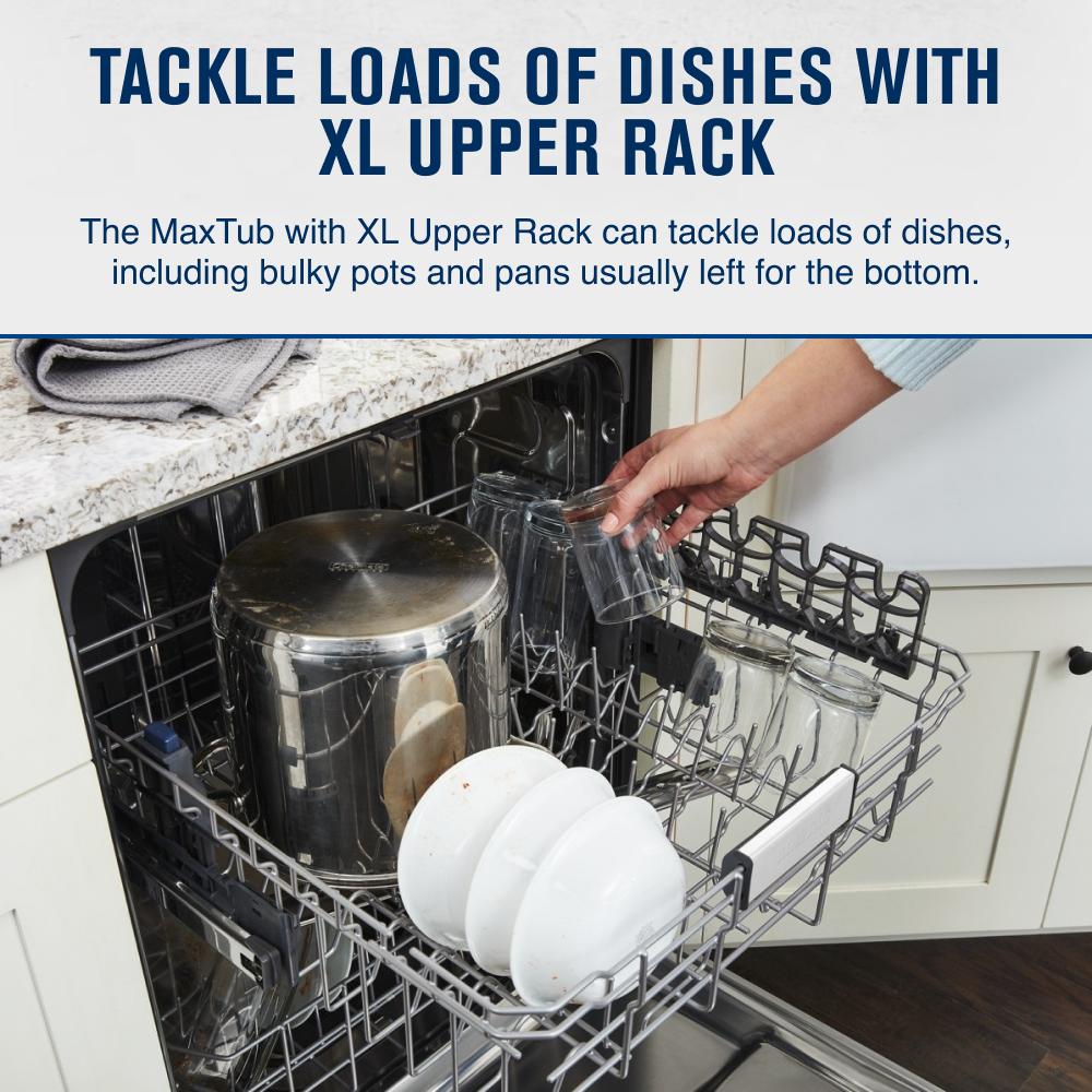 Stainless steel tub dishwasher with Dual Power Filtration view 56