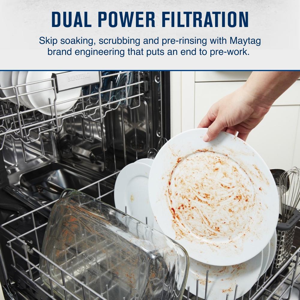 Stainless steel tub dishwasher with Dual Power Filtration view 59