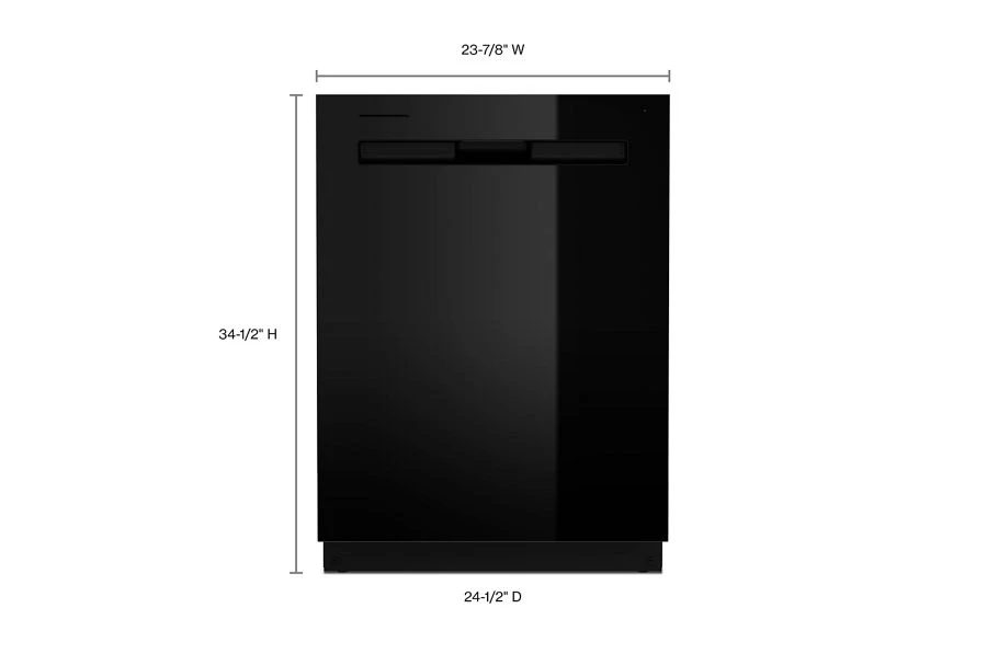 24” Top Control Dishwasher with Dual Power Filtration, PowerBlast® Cycle and 3rd Level Rack - 47 dBA MDB8959SKB