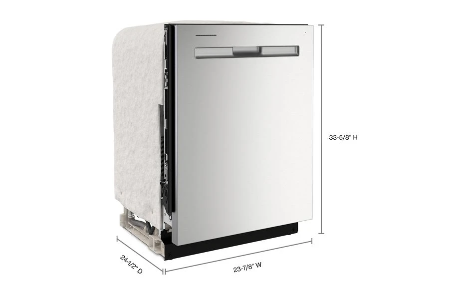 Front control dishwasher with Third Level Rack and Dual Power Filtration view 10