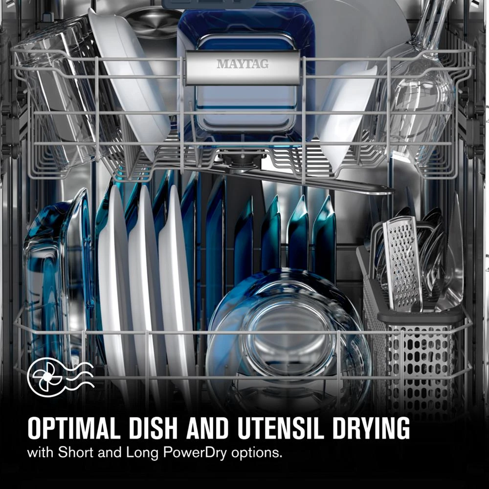 Top control dishwasher with Third Level Rack and Dual Power filtration MDB9979SKZ