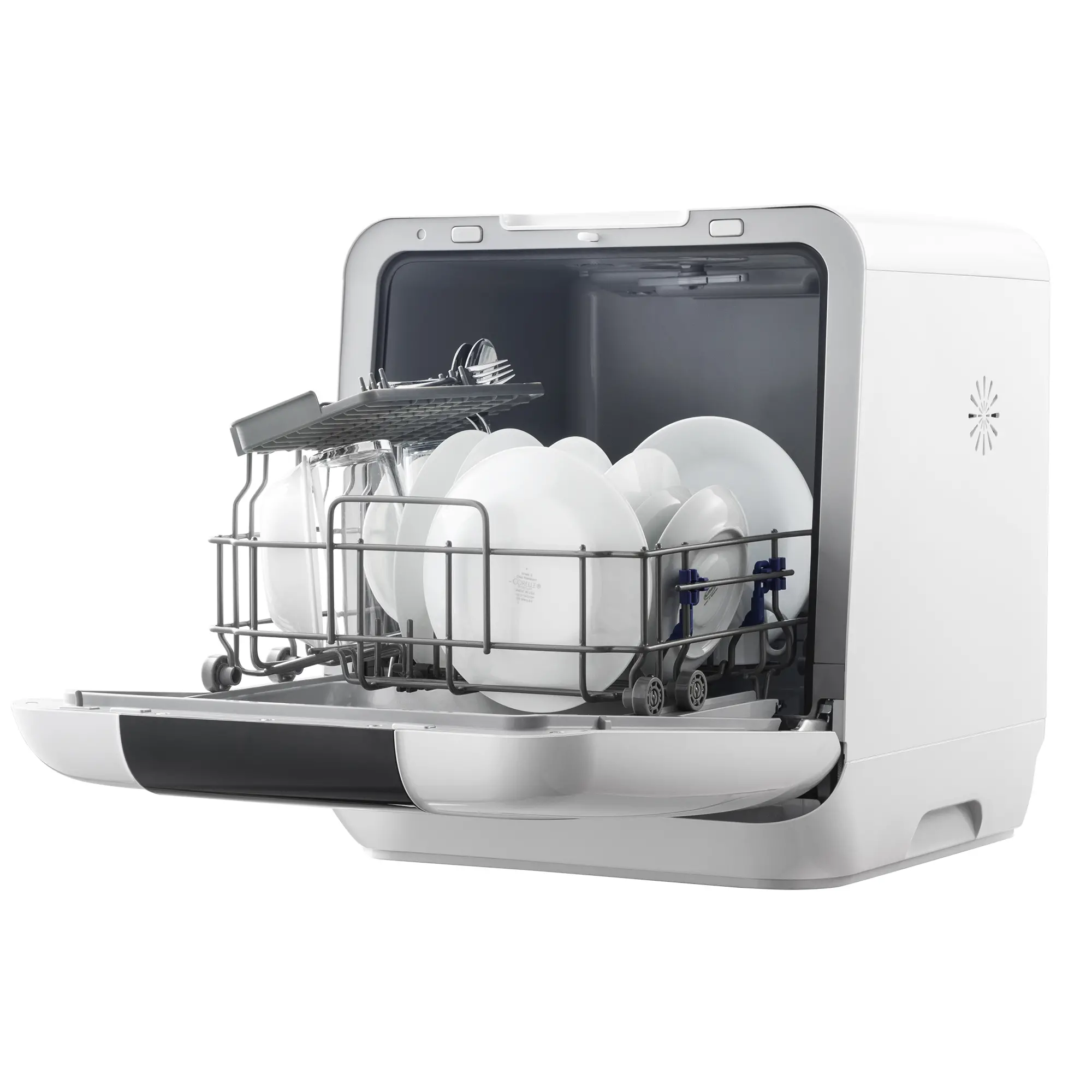 17" Portable Countertop Dishwasher with Auto Open Door MDC17P2DWW