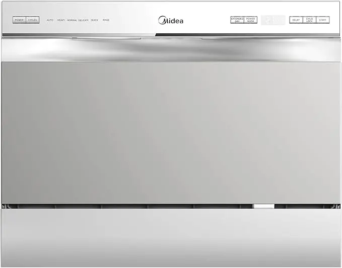 22" Portable Countertop Dishwasher with 6 Washing Cycles MDC22P2ASS