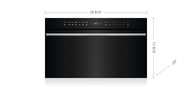 30" M Series Contemporary Drop-Down Door Microwave Oven - Legacy MDD30CMBTH