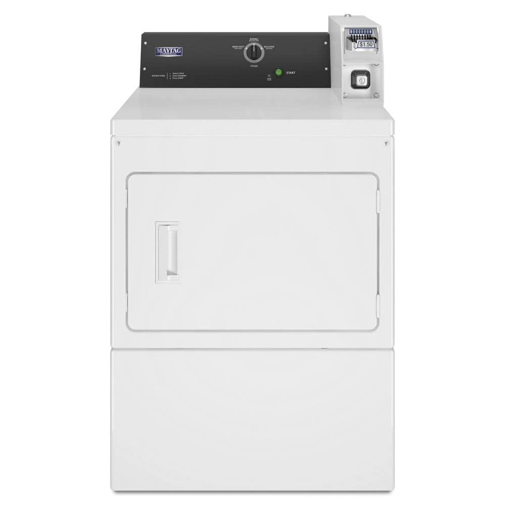Commercial Electric Dryer, Coin Slide Ready MDE20CSAZW