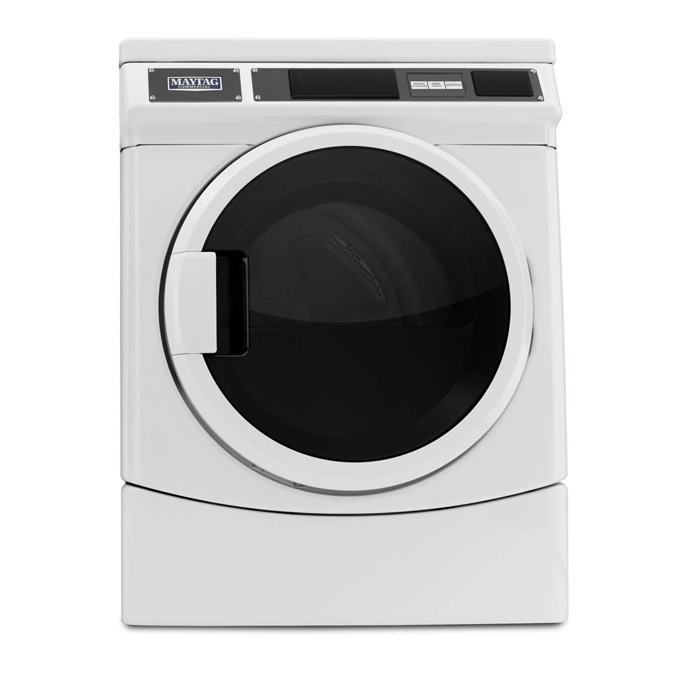 Commercial Electric Dryer, Card Reader Ready or Non-Vend MDE28PRCYW