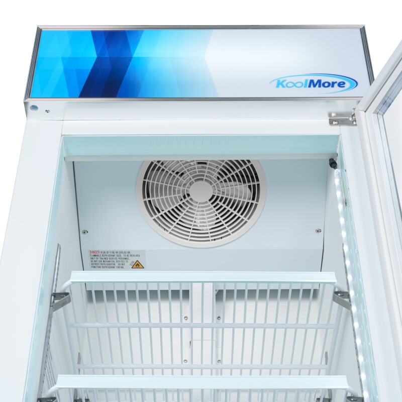 27 in. 1-Door Commercial Display Merchandiser Freezer 13 cu. ft. in White MDF1GD13CWH, product image 8 of 12