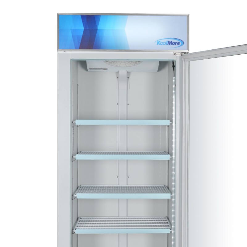 31 in. 1-Door Commercial Display Merchandiser Freezer 23 cu. ft. in White MDF1GD23CWH