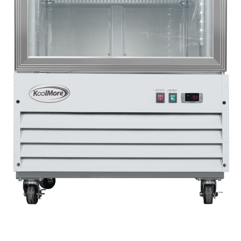 31 in. 1-Door Commercial Display Merchandiser Freezer 23 cu. ft. in White MDF1GD23CWH