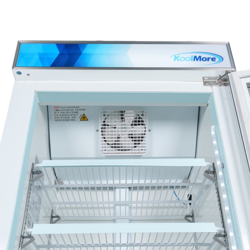 26 in. 1-Door Commercial Display Merchandiser Freezer 9 cu. ft. in White MDF1GD9CWH