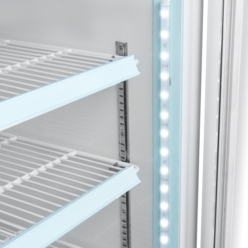 26 in. 1-Door Commercial Display Merchandiser Freezer 9 cu. ft. in White MDF1GD9CWH