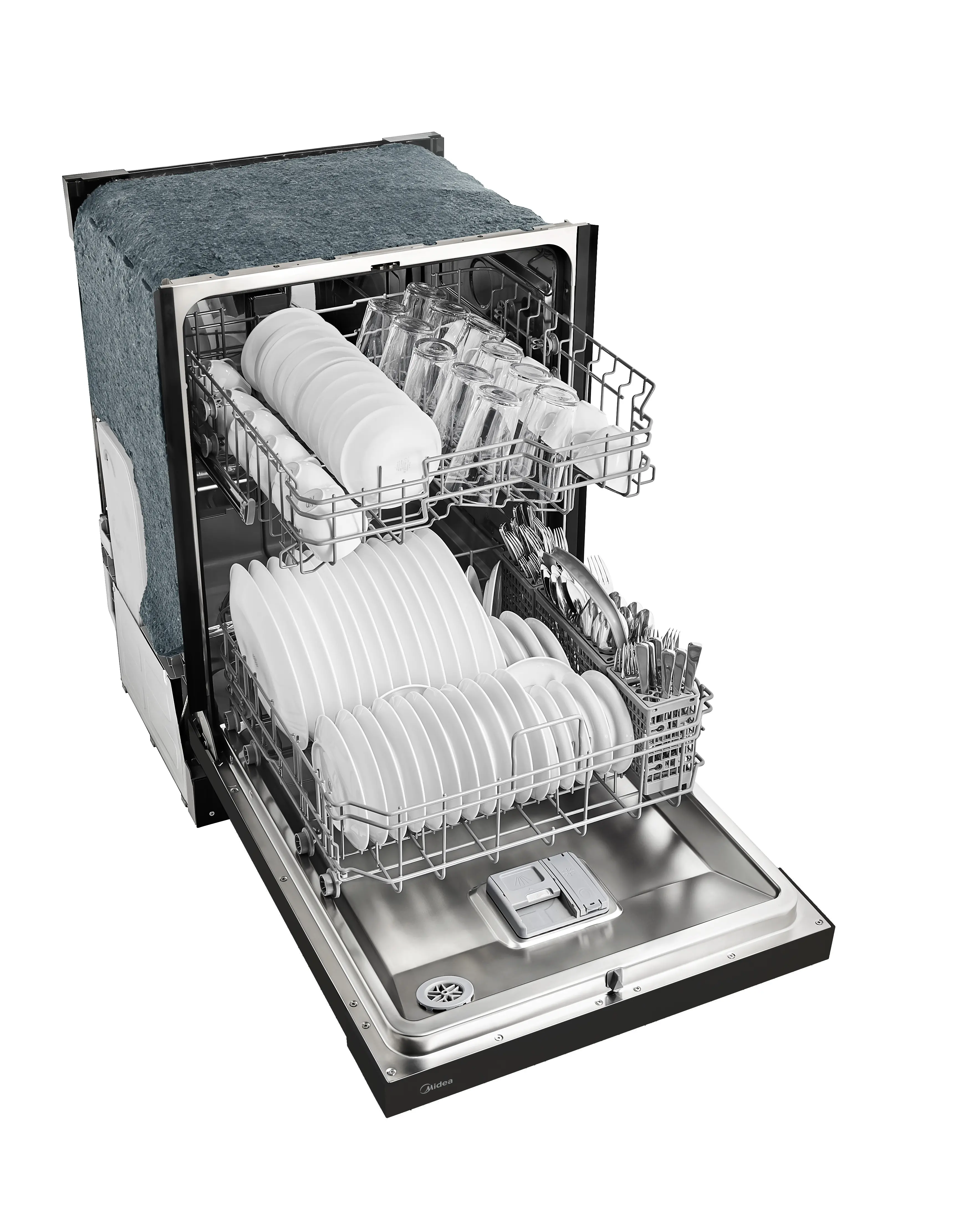 24" Front Control Dishwasher, 52 dBA, Hybrid Tub MDF24P1BBB