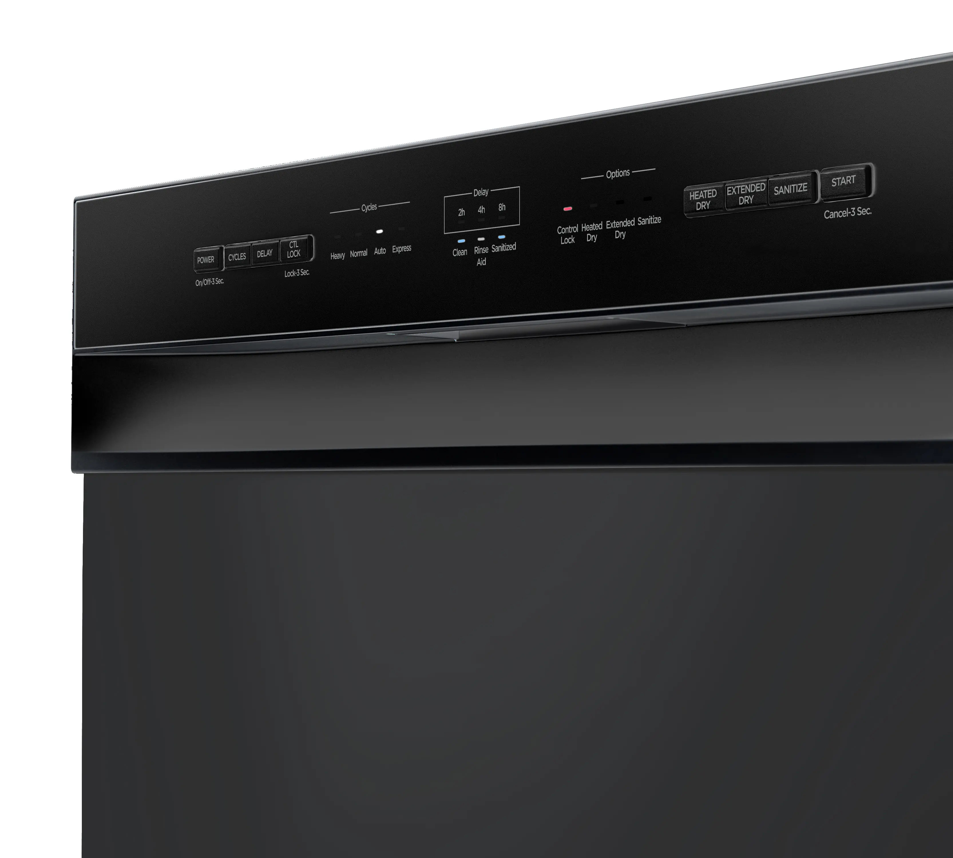 24" Front Control Dishwasher, 52 dBA, Hybrid Tub MDF24P1BBB