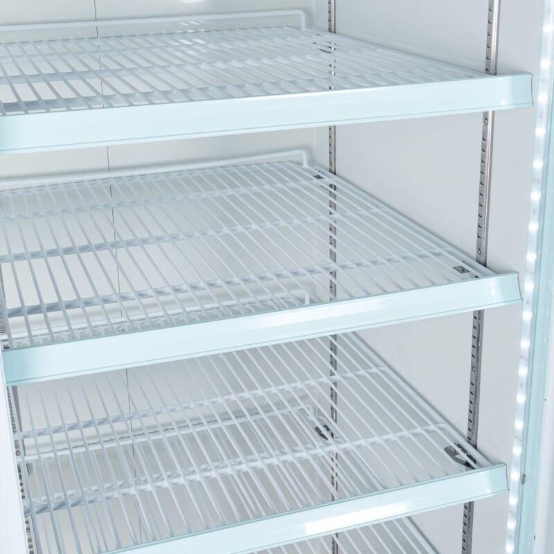 53 in. 2-Door Commercial Display Merchandiser Freezer 45 cu. ft. in White MDF2GD45CWH