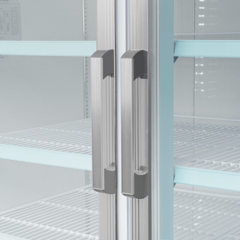 53 in. 2-Door Commercial Display Merchandiser Freezer 45 cu. ft. in White MDF2GD45CWH