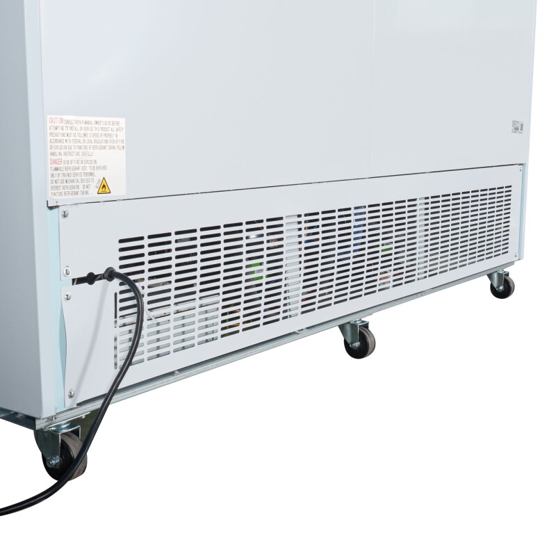 80 in. 3-Door Commercial Display Merchandiser Freezer 52 cu. ft. in White MDF3GD52CWH