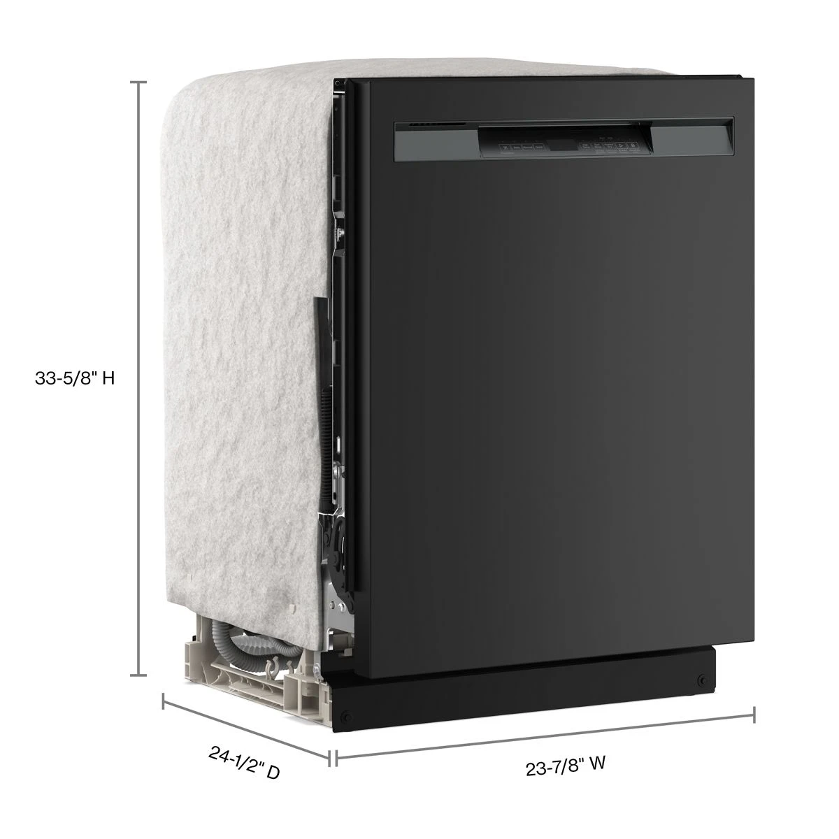 Front Control Dishwasher with PowerBlast® cycle and Heated Dry MDFS3924RB