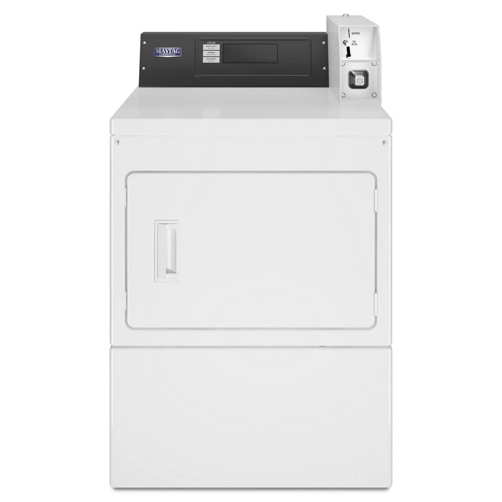 Commercial Gas Dryer, Coin Drop Installed MDG20PDFWW