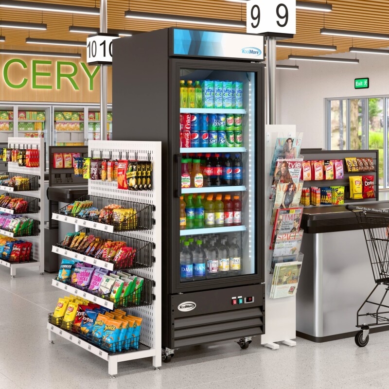 28 in. One-Door Merchandiser Refrigerator - 23 Cu Ft MDR1GD23C, product image 5 of 14