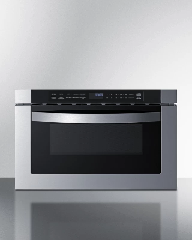 Summit 24" Wide Built-In Drawer Microwave Gray MDR245SS Picture 1