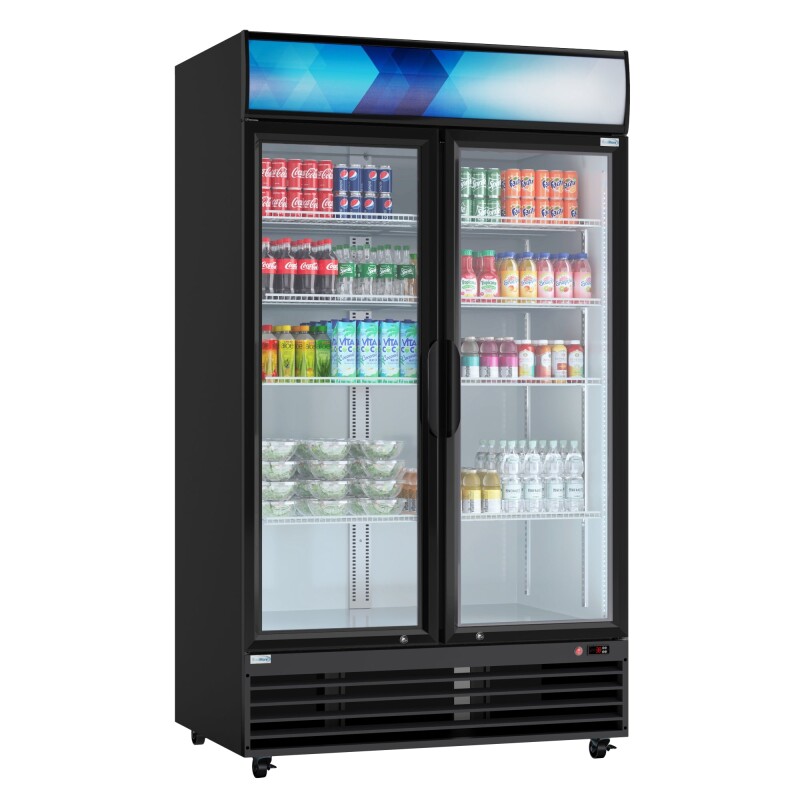45 in. Two Glass Door Merchandiser Refrigerator - 35 Cu. Ft MDR2GD35C, product image 2 of 13