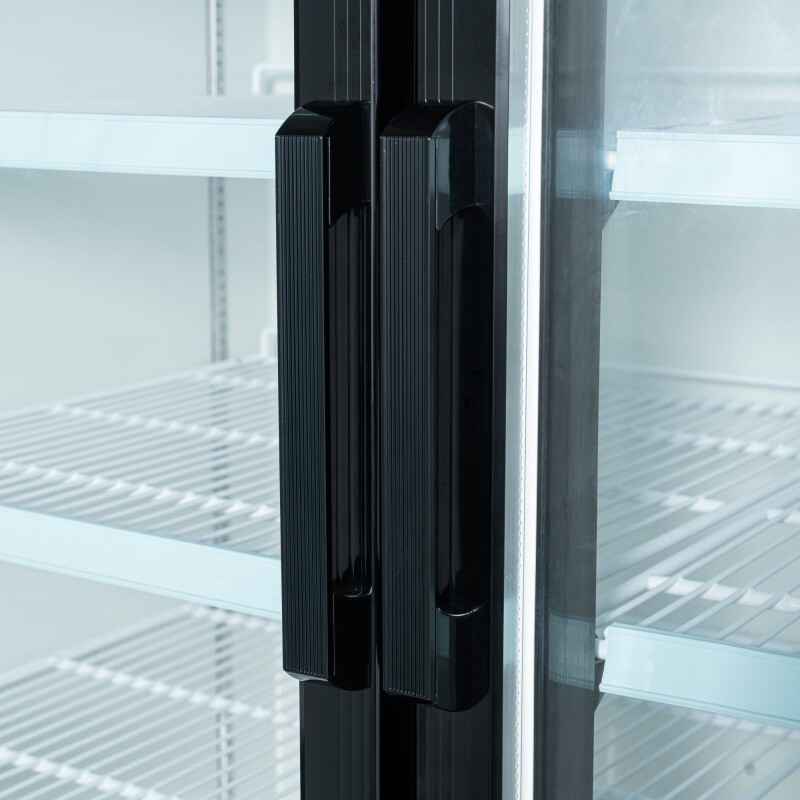 53 in. Commercial Merchandiser Refrigerator with Two Swinging Glass Doors,45 cu. ft. and LED Lighting in Black MDR2GD45C, product image 10 of 13