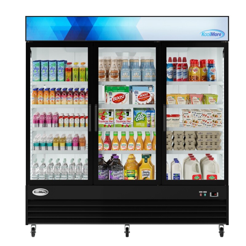 78 in. Three-Door Merchandiser Refrigerator - 53 Cu Ft MDR3GD