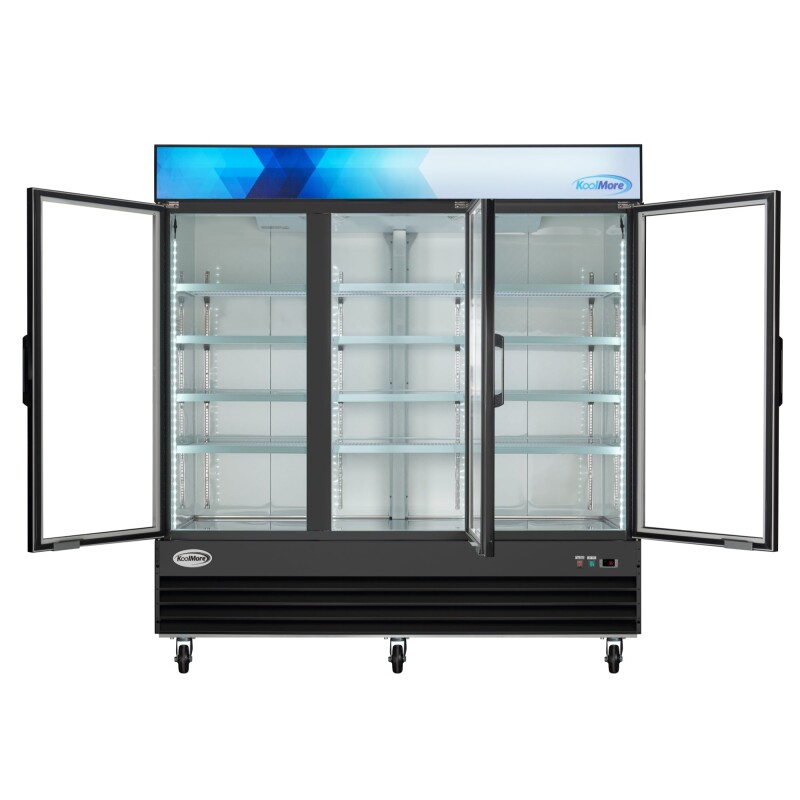 78 in. Three-Door Merchandiser Refrigerator - 53 Cu Ft MDR3GD, product image 6 of 12