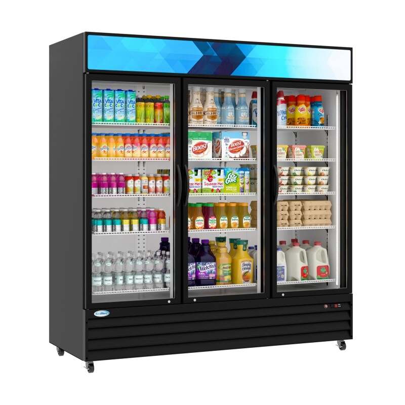 71 in. Three-Door Merchandiser Refrigerator - 56 Cu. Ft MDR3GD63C, product image 6 of 28