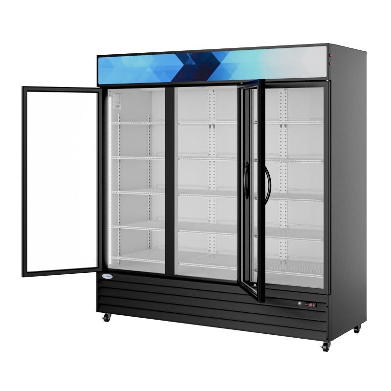 71 in. Three-Door Merchandiser Refrigerator - 56 Cu. Ft MDR3GD63C, product image 9 of 28