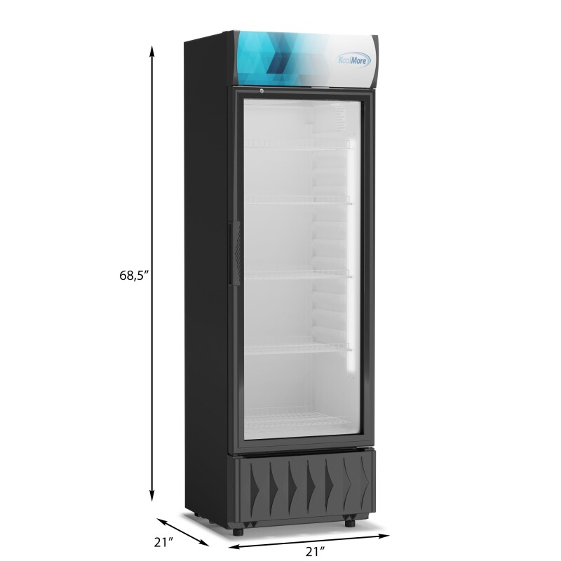 22 in. One-Door Merchandiser Refrigerator - 9 Cu Ft MDR9CP