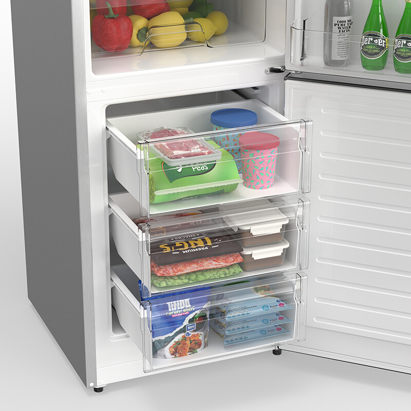 Conserv 11cf Bottom Freezer Refrigerator 24in w/ WINE RACK 110V MDRF359WE