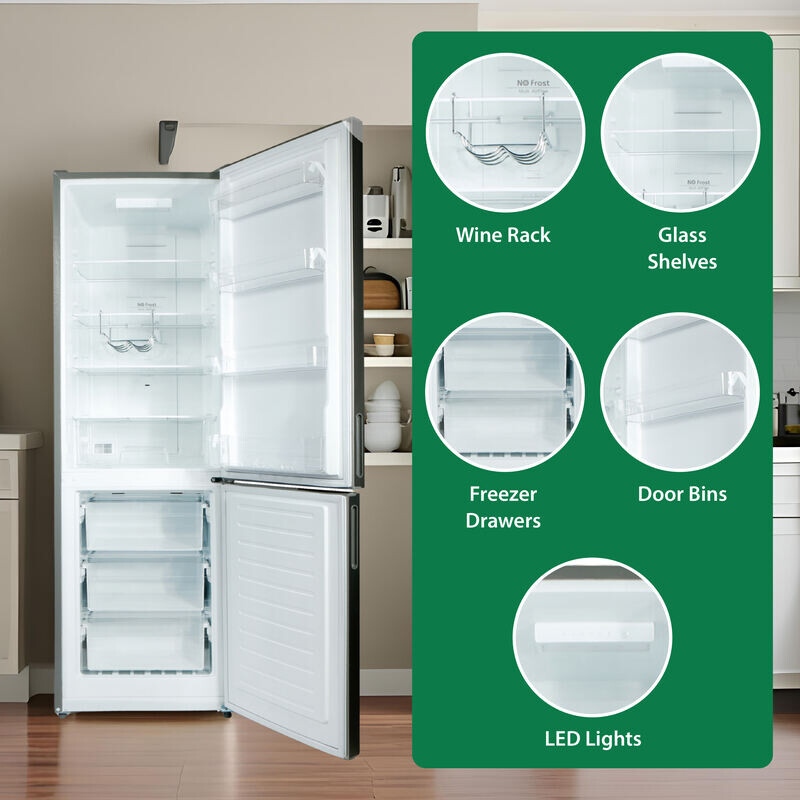 Conserv 11cf Bottom Freezer Refrigerator 24in w/ WINE RACK 110V MDRF359WE