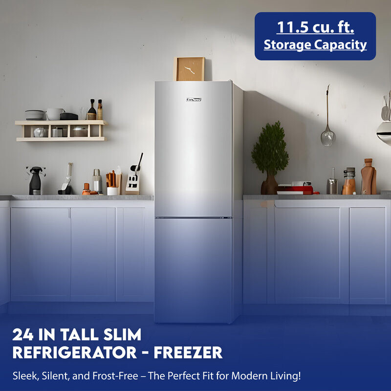 Conserv 11.5cf Tall Frost Free Ref-Freezer 24in Wine Rack E-Star 43dB MDRF3761150