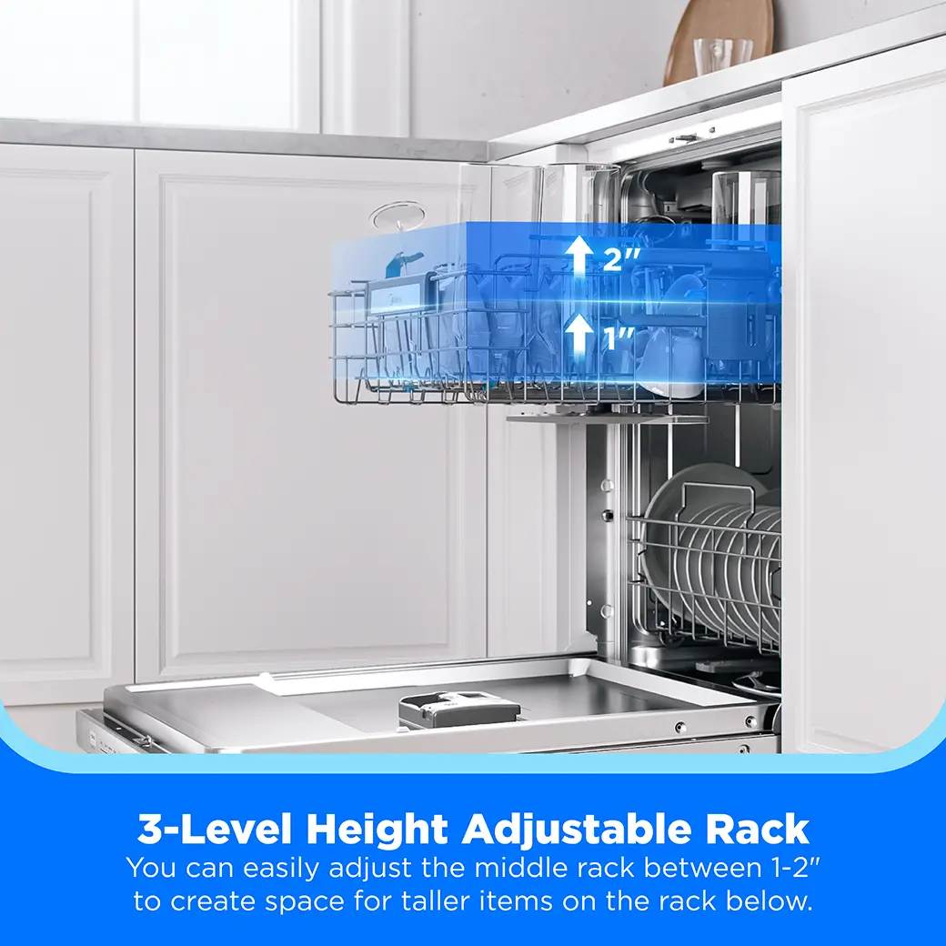24" Top Control Dishwasher with 3-Stage Total Drying MDT24P3CST